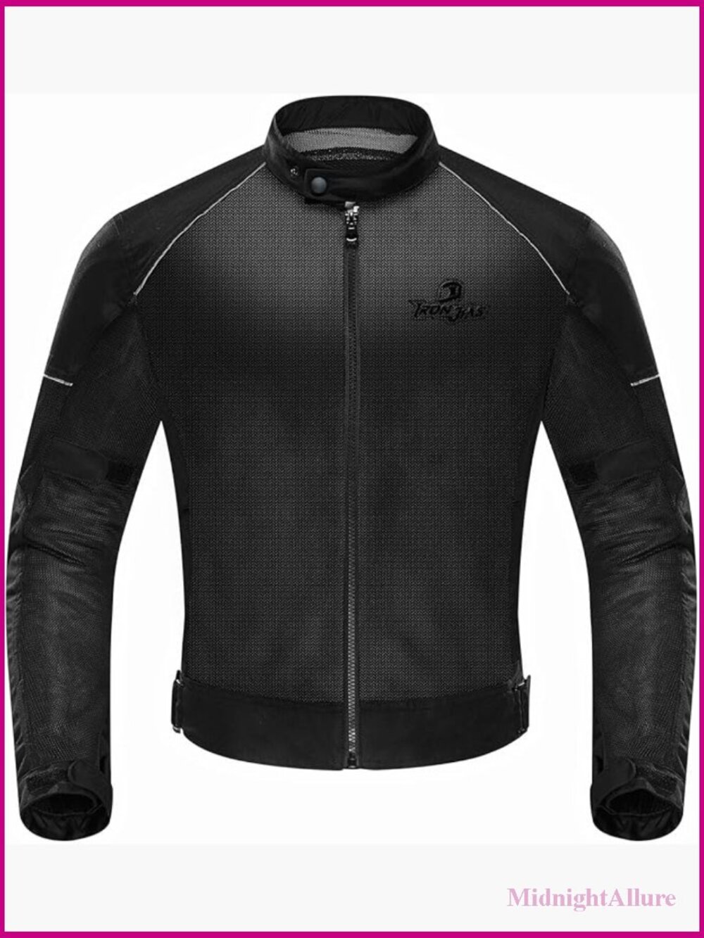 Breathable Mesh Motorcycle Jacket with CE Armor, Slim Fit, Long Sleeve,